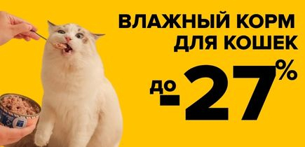 СКИДКА на влажный корм для кошек 